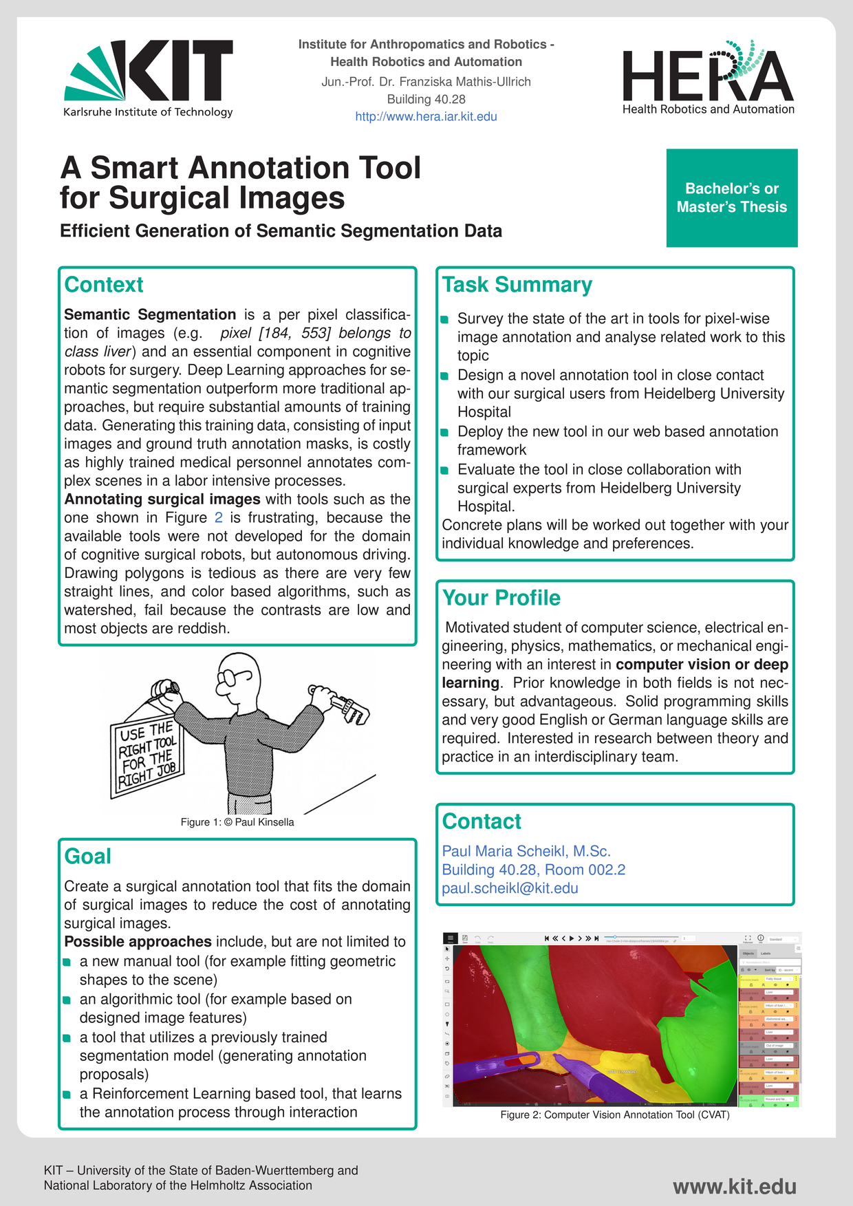 KIT - Theses - A Smart Annotation Tool for Surgical Images